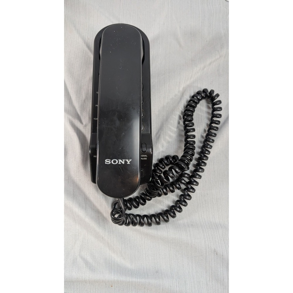 Sony IT-B3 Telephone Black Vintage Corded Landline Wall Mountable